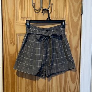 Abercrombie Gray Plaid Women's Shorts